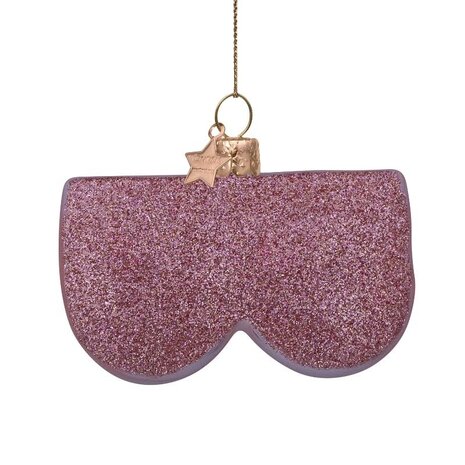 Vondels Ornament glass mid pink boobs w/hearts