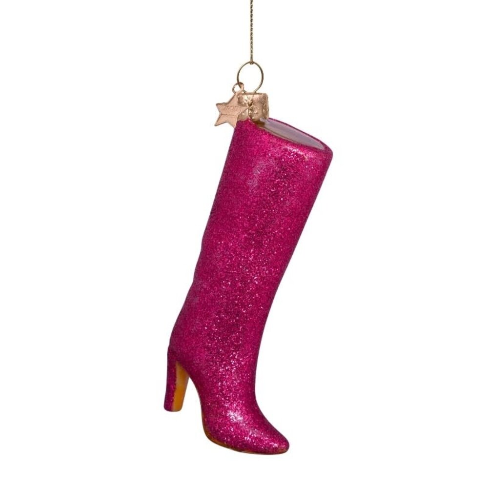Vondels Red glitter boot