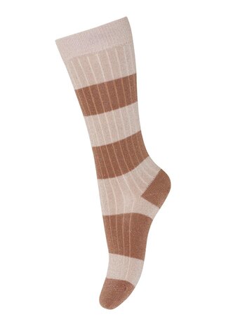 MP Denmark Clara glitter knee socks - Rose Dust