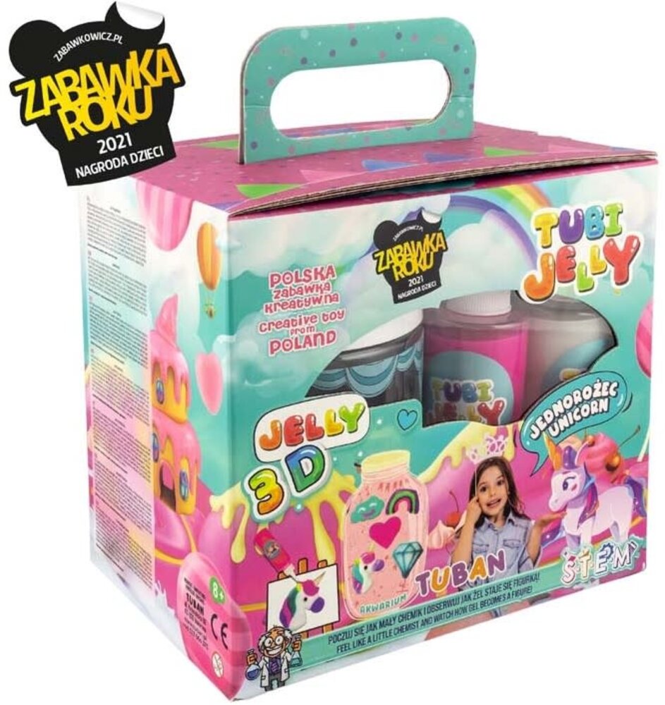 Tuban Tuban - Tubi Jelly Set With 6 Colors And Small Aquarium Unicorn Tuban Tuban - Tubi Jelly Set With 6 Colors And Small Aquarium Unicorn
