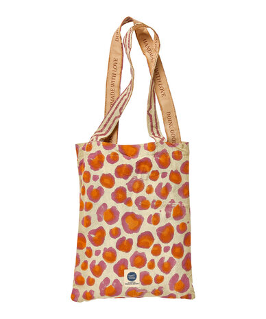 Doing Goods Pink Leopard Single Throw in Tote Bag - 220 x 140 cm