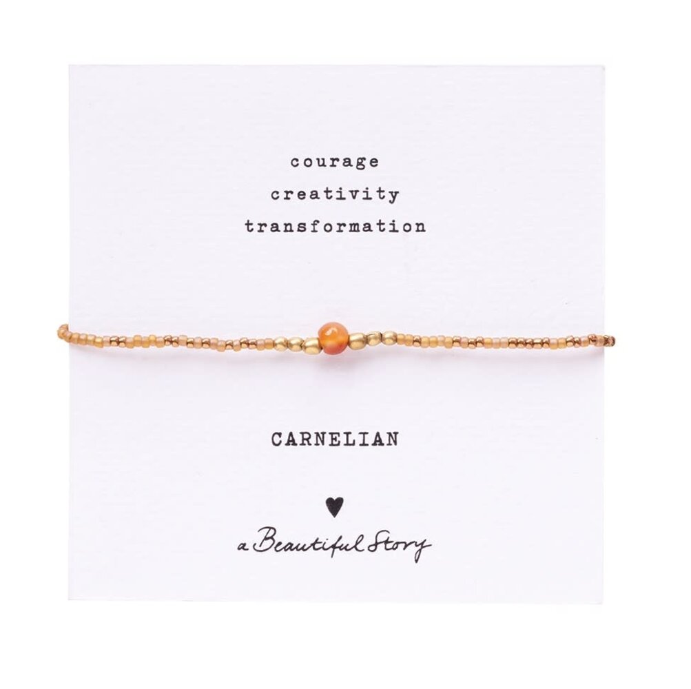 A Beautiful Story Iris Card Carnelian Bracelet GC A Beautiful Story Iris Card Carnelian Bracelet GC