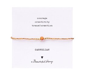 A Beautiful Story Iris Card Carnelian Bracelet GC A Beautiful Story Iris Card Carnelian Bracelet GC