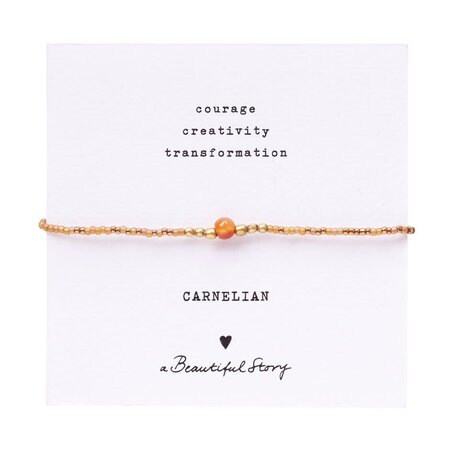 A Beautiful Story Iris Card Carnelian Bracelet GC A Beautiful Story Iris Card Carnelian Bracelet GC