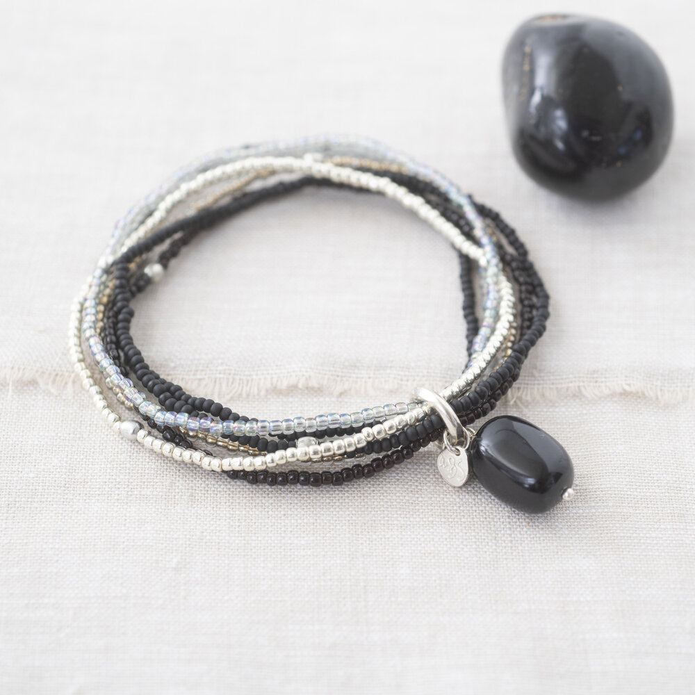 A Beautiful Story Nirmala Black Onyx SC Bracelet