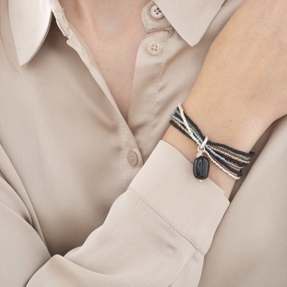 A Beautiful Story Nirmala Black Onyx SC Bracelet