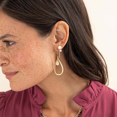 A Beautiful Story Affection Rose Quartz Earrings GP