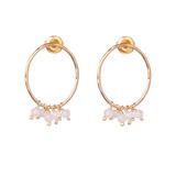 A Beautiful Story Serenity Rose Quartz Earrings GP A Beautiful Story Serenity Rose Quartz Earrings GP