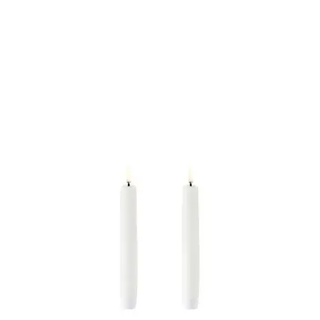 Uyuni LED taper candle 2,3x15 cm, Smooth, 2-pack Nordic white Uyuni LED taper candle 2,3x15 cm, Smooth, 2-pack Nordic white
