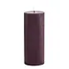 Uyuni LED pillar candle Rustic - 7,8x20 cm  Plum