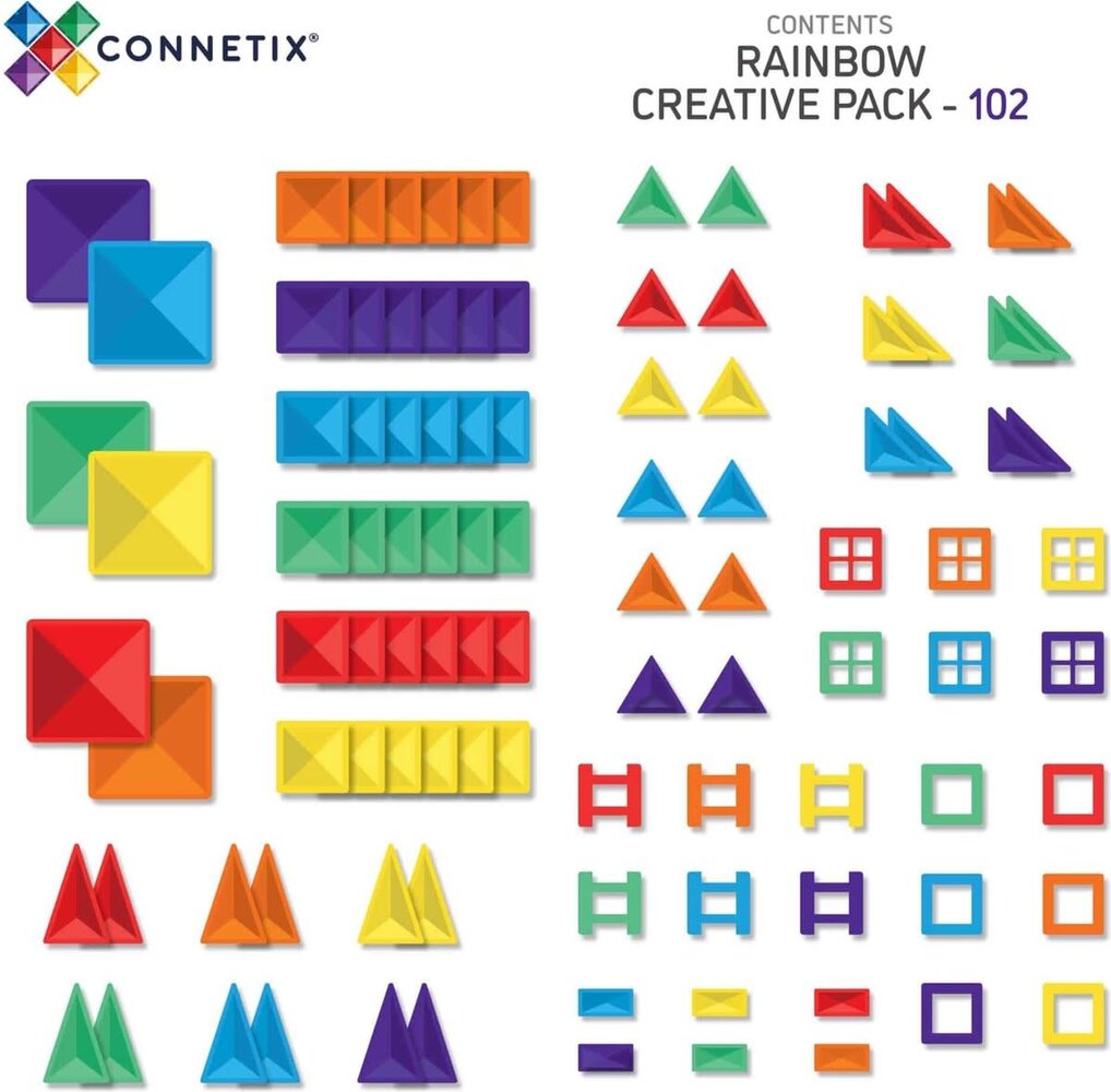 Connetix Rainbow Creative Pack 102 pc Connetix Rainbow Creative Pack 102 pc