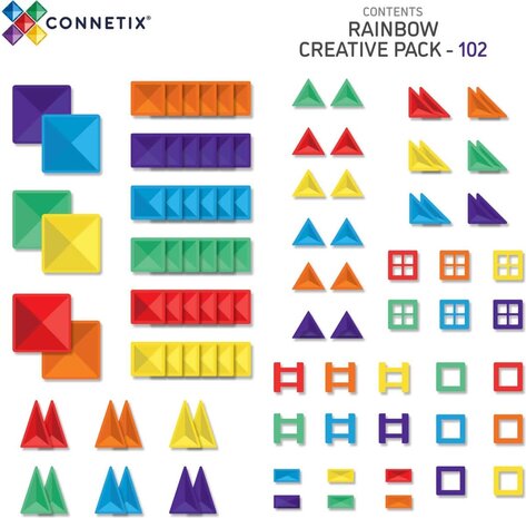 Connetix Rainbow Creative Pack 102 pc Connetix Rainbow Creative Pack 102 pc