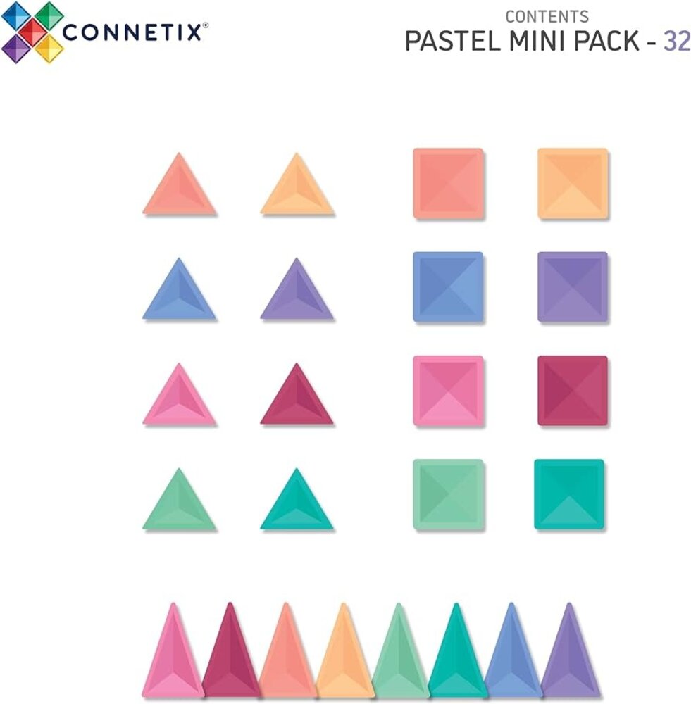 Connetix Pastel Mini Pack 32 pc Connetix Pastel Mini Pack 32 pc