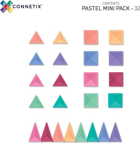 Connetix CONNETIX - Pastel Mini Pack 32 pc