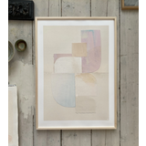 Tinystories Summer-Morning  30x 40 met donker eiken lijst Tinystories Summer-Morning  30x 40 met donker eiken lijst