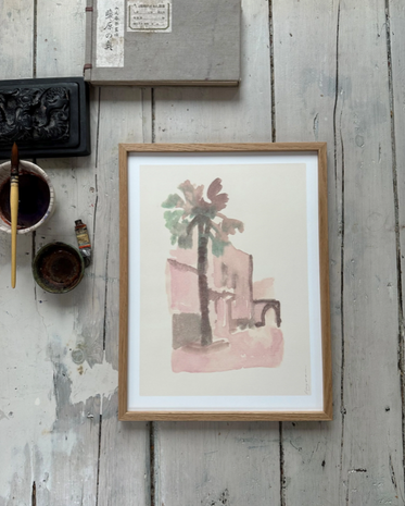 Tinystories Belle Matinee met Houten Lijst  - 30 x 40