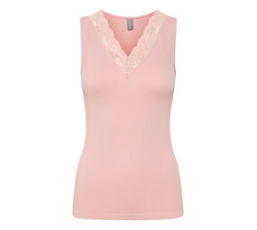 Culture Camilla Rib Top – Pale Mauve