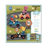 Djeco Autorace met Herbruikbare Stickers