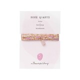 A Beautiful Story Sari wrap Bracelet Rose Quartz