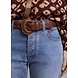 Summum Woman Braided leather belt - Cognac Summum Woman Braided leather belt - Cognac