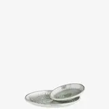 Madam Stoltz Gehamerde aluminium tray - Small