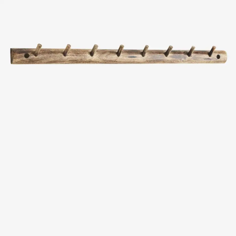 Madam Stoltz Wooden Coat Rack - Dark Natural Madam Stoltz Wooden Coat Rack - Dark Natural