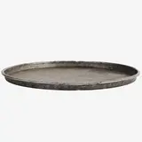 Madam Stoltz Reused round iron tray