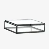 Madam Stoltz Glass Box - black