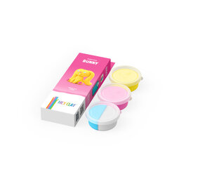 HeyClay Fluffy Pets Konijntje – 3 cans HeyClay Fluffy Pets Konijntje – 3 cans