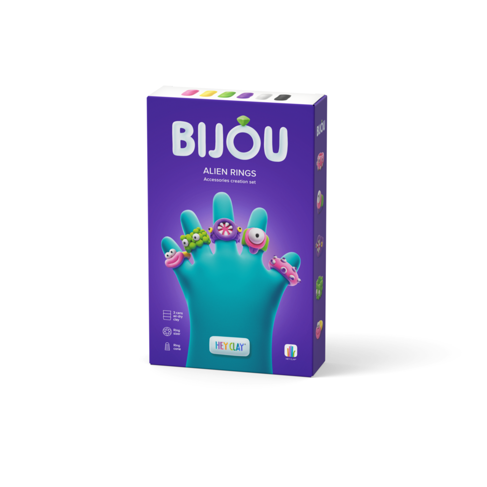 HeyClay Bijoux Rings - Alien - 3 cans HeyClay Bijoux Rings - Alien - 3 cans