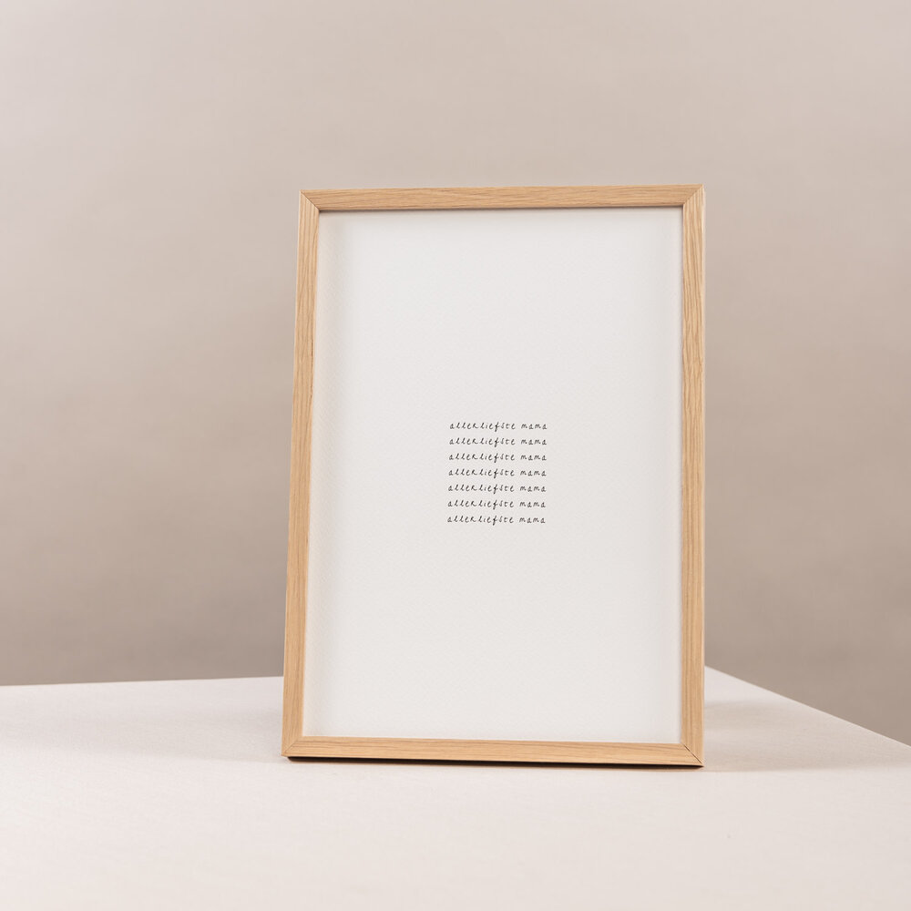 Ikpakjein Lijst + Poster A4 - Allerliefste mama
