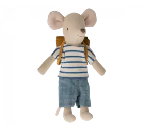 Maileg Driewielermuis - Grote broer met rugzak Maileg Driewielermuis - Grote broer met rugzak