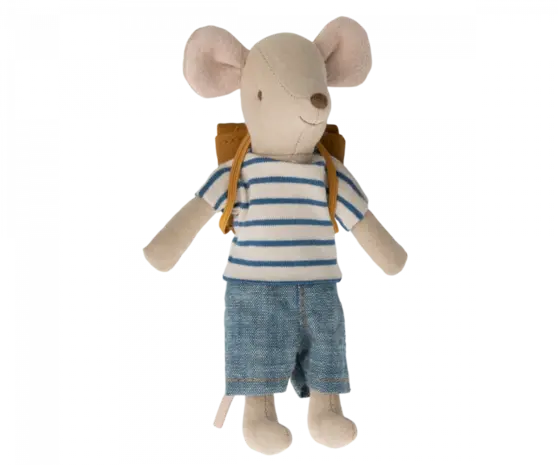 Maileg Driewielermuis - Grote broer met rugzak Maileg Driewielermuis - Grote broer met rugzak