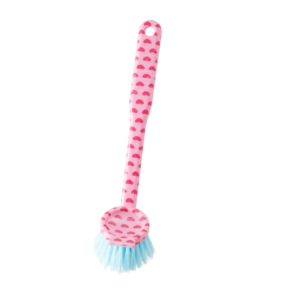 Rice Afwasborstel Hartjes - Roze