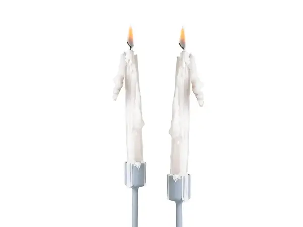 Bitten Design Pure White Drip Candles - set van 2