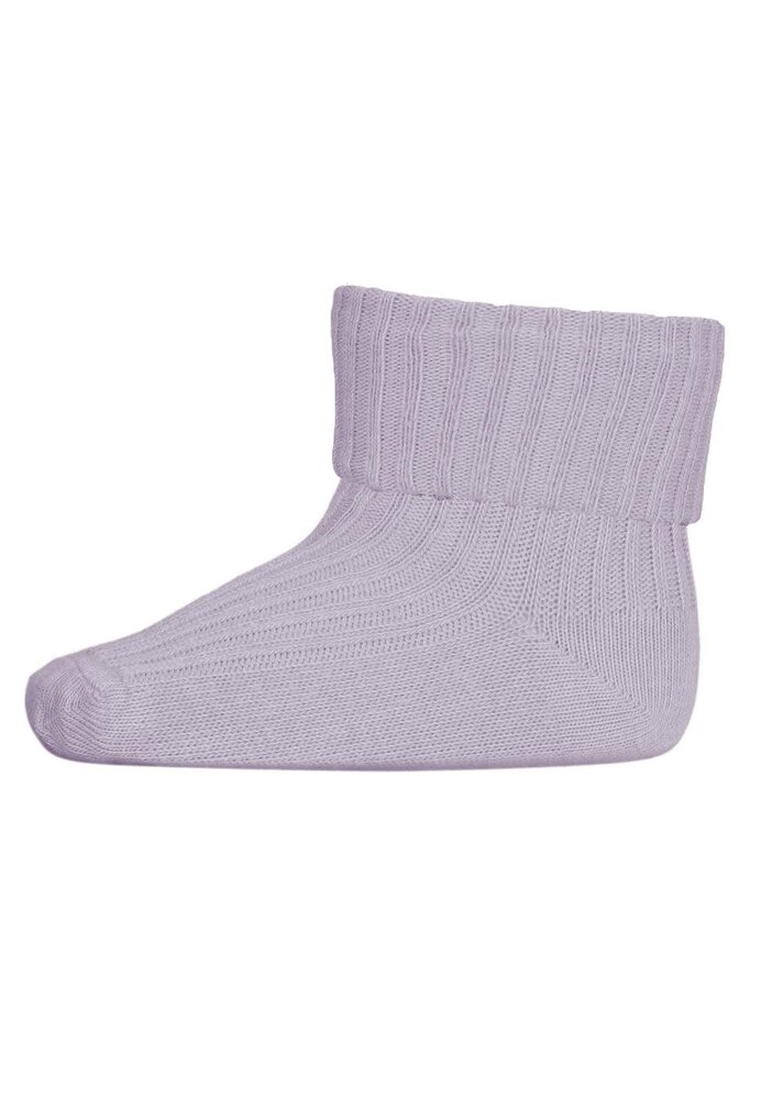 MP Denmark Cotton rib baby socks - Lavender Sky MP Denmark Cotton rib baby socks - Lavender Sky