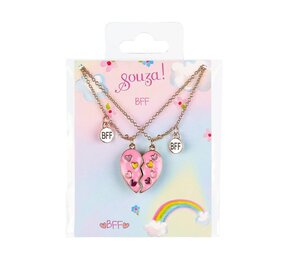 Souza Vriendschapsketting BFF set van 2 – hartje