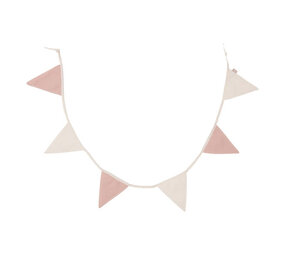 Jollein Vlaggenlijn 200x17cm - Wild Rose/Ivory Jollein Vlaggenlijn 200x17cm - Wild Rose/Ivory