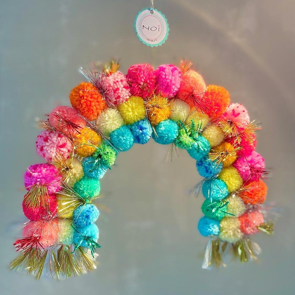 Noi Hamburg Pompom Regenboog Noi Hamburg Pompom Regenboog