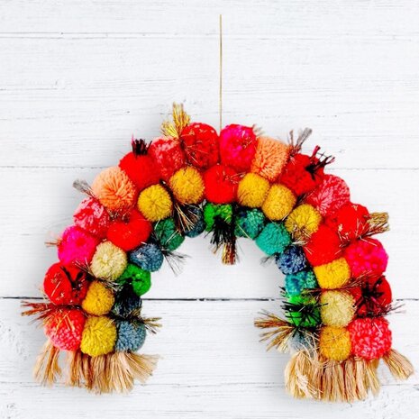 Noi Hamburg Pompom Regenboog Noi Hamburg Pompom Regenboog