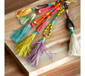 Noi Hamburg Sleutelhanger met Tassel - Multi Noi Hamburg Sleutelhanger met Tassel - Multi