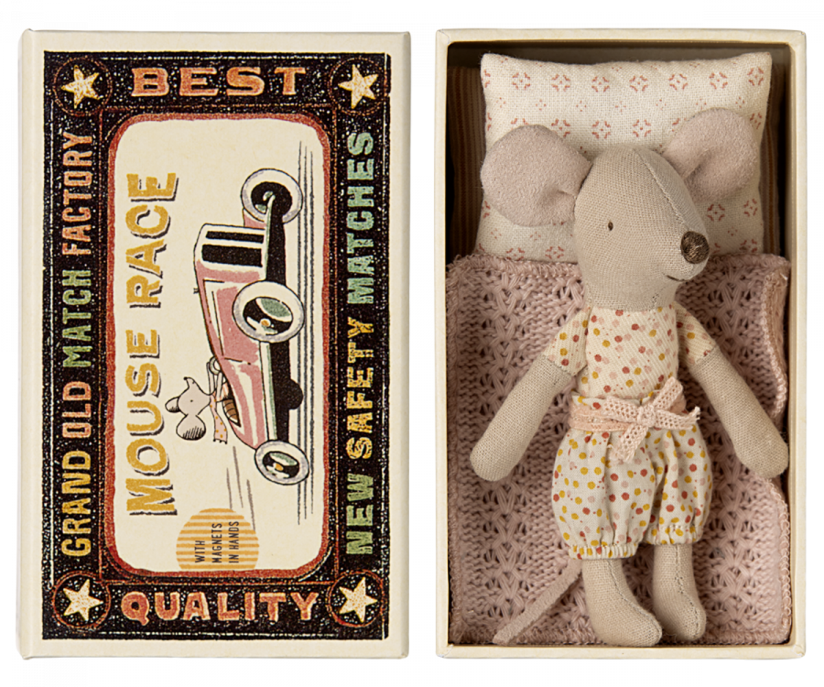 Maileg Little sister mouse in matchbox Maileg Little sister mouse in matchbox