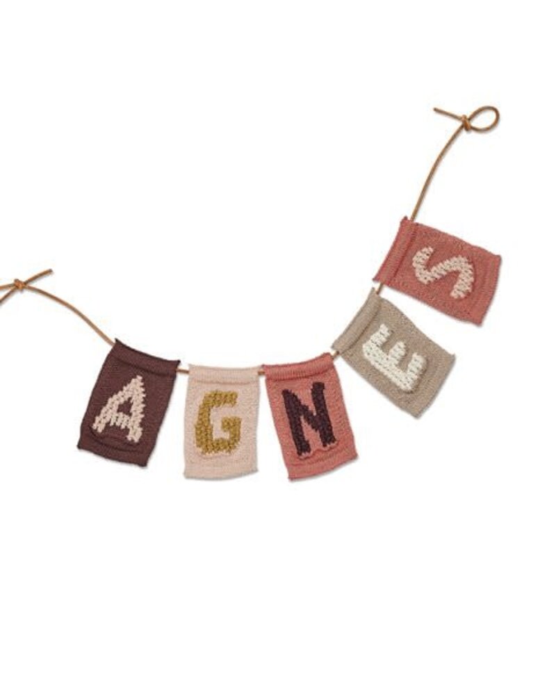 Smallstuff Knitted letter - Rose Smallstuff Knitted letter - Rose