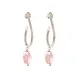 A Beautiful Story Attracted Rose Quartz Earrings SP