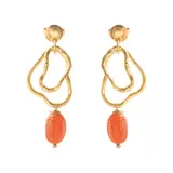 A Beautiful Story Fascinated Carnelian Earrings GP A Beautiful Story Fascinated Carnelian Earrings GP