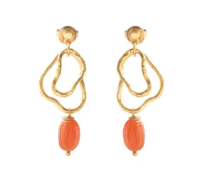 A Beautiful Story Fascinated Carnelian Earrings GP A Beautiful Story Fascinated Carnelian Earrings GP