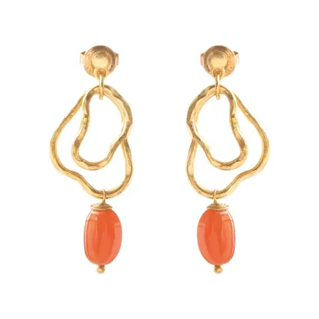 A Beautiful Story Fascinated Carnelian Earrings GP A Beautiful Story Fascinated Carnelian Earrings GP