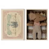 Maileg Sleepy wakey baby mouse in Matchbox - Rose Maileg Sleepy wakey baby mouse in Matchbox - Rose