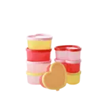 Rice Voorraaddoosje hart - set van 8 Rice Voorraaddoosje hart - set van 8