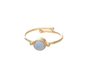 A Beautiful Story Faithful Blue lace Agate GP Ring A Beautiful Story Faithful Blue lace Agate GP Ring